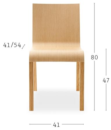 Billiani Стул из дуба Foglia 428 - Вид №4