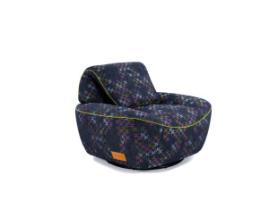 Тканевое вращающееся кресло