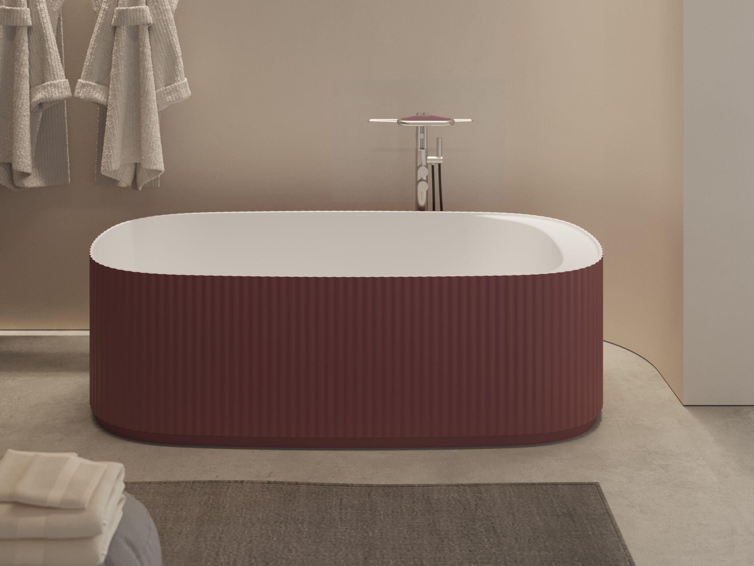 Ванна в центре комнаты в Cristalplant® DISENIA GIOVE ARCH-00059516