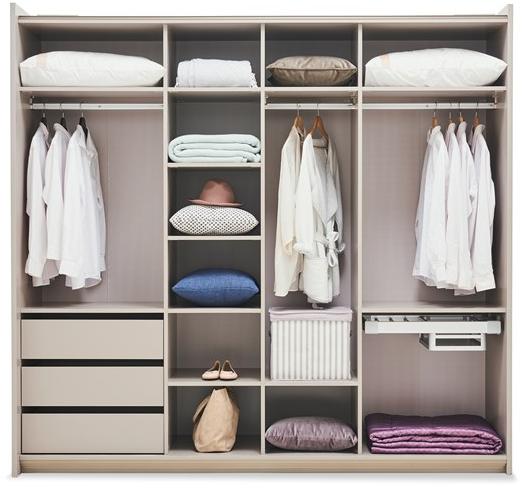 Enza Home Шкаф с раздвижными дверцами с ящиками Praga sun-id-1505780 - Вид №1