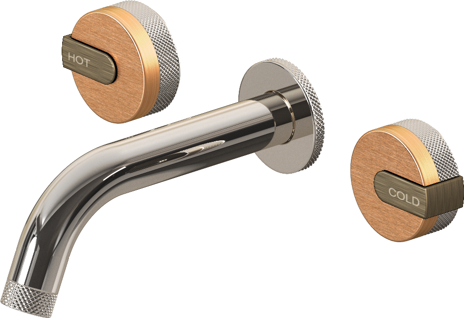 E-11530-R1BRG-L1VBB-PN Смеситель для умывальника из 19,1см носикем (внешняя часть) GRAFF MOD+