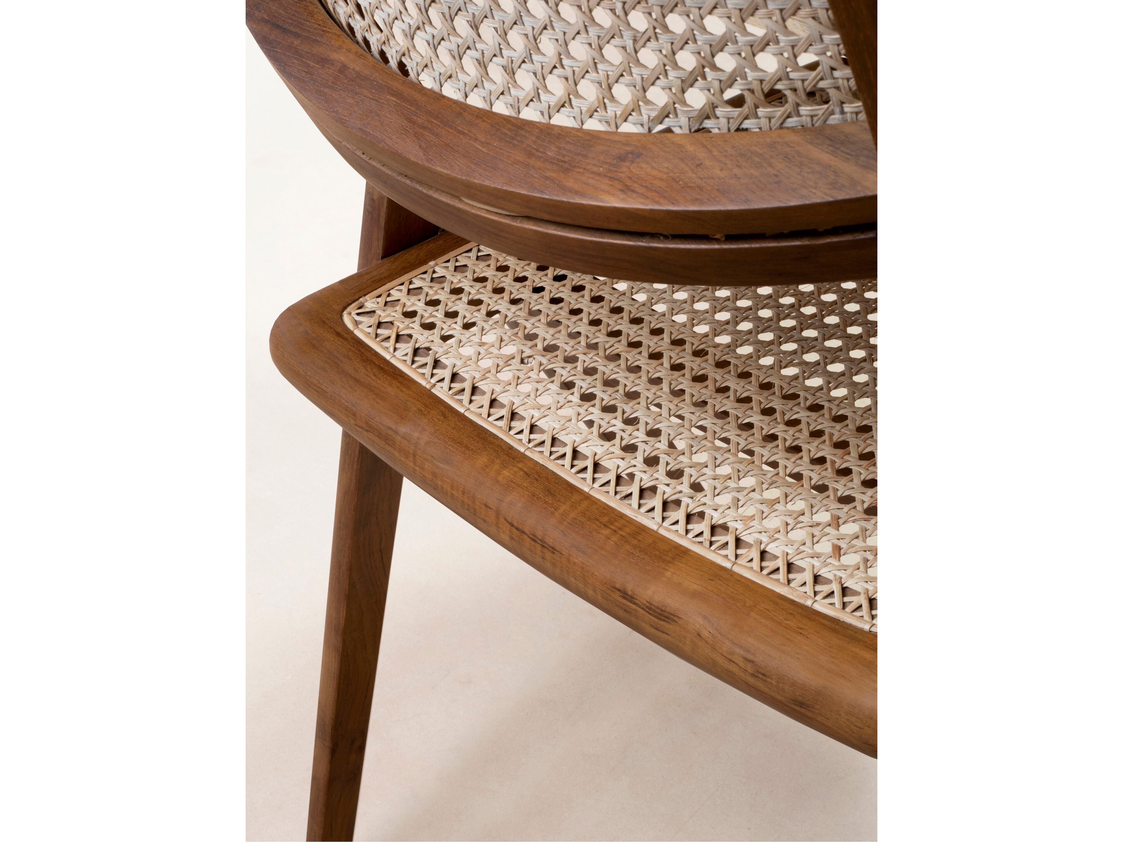 Стул из тикового дерева без подлокотников Phantom Hands Muṅgāru ARCH-00096624 - Вид №4