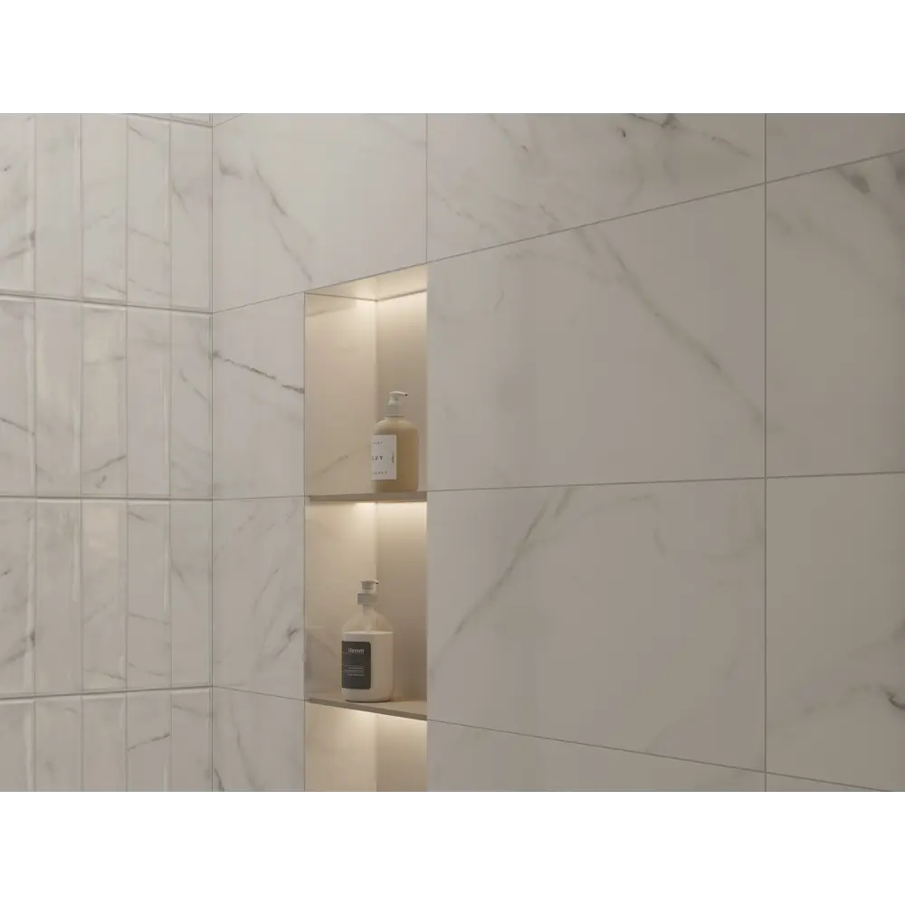 Плитка настенная KREAFORTA Cascada 29.8x59.8 см 1.425 м² глянцевая цвет белый 89440743 STLM-2209723 - Вид №4