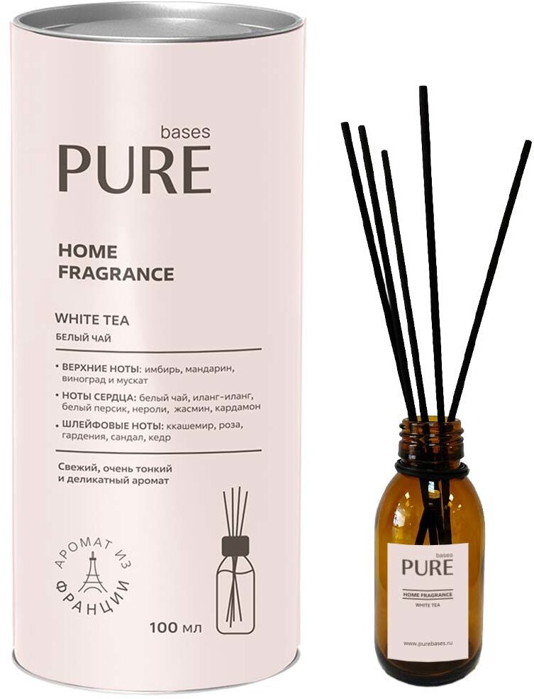 90450021 Аромадиффузор White Tea 100 мл STLM-0227048 PURE BASES
