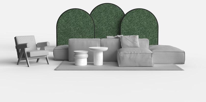 GREEN MOOD Звукопоглощающая офисная перегородка на колесах Design sun-id-1433653 - Вид №15