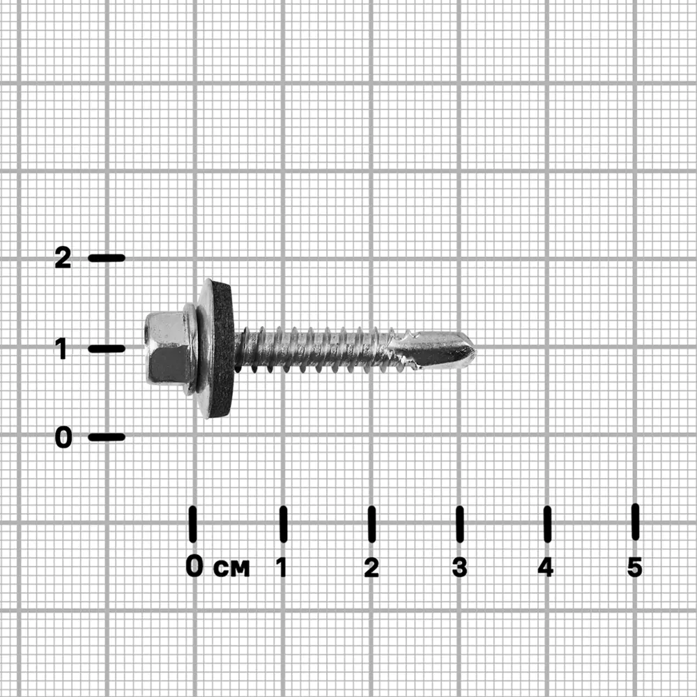 Кровельные саморезы Standers с буром для металла 5.5x32 мм 89212928 STLM-1005372 - Вид №2