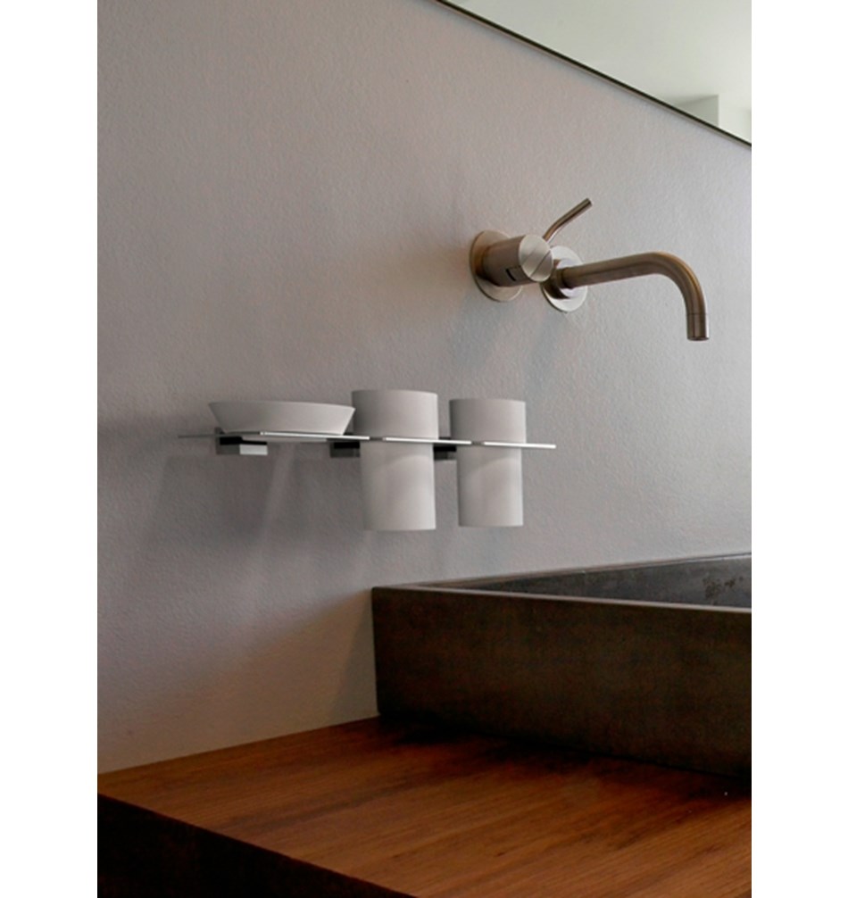 FROST Полка 4, 9см » матовая. цинк / латунь Матовый Q303209010  - Вид №3