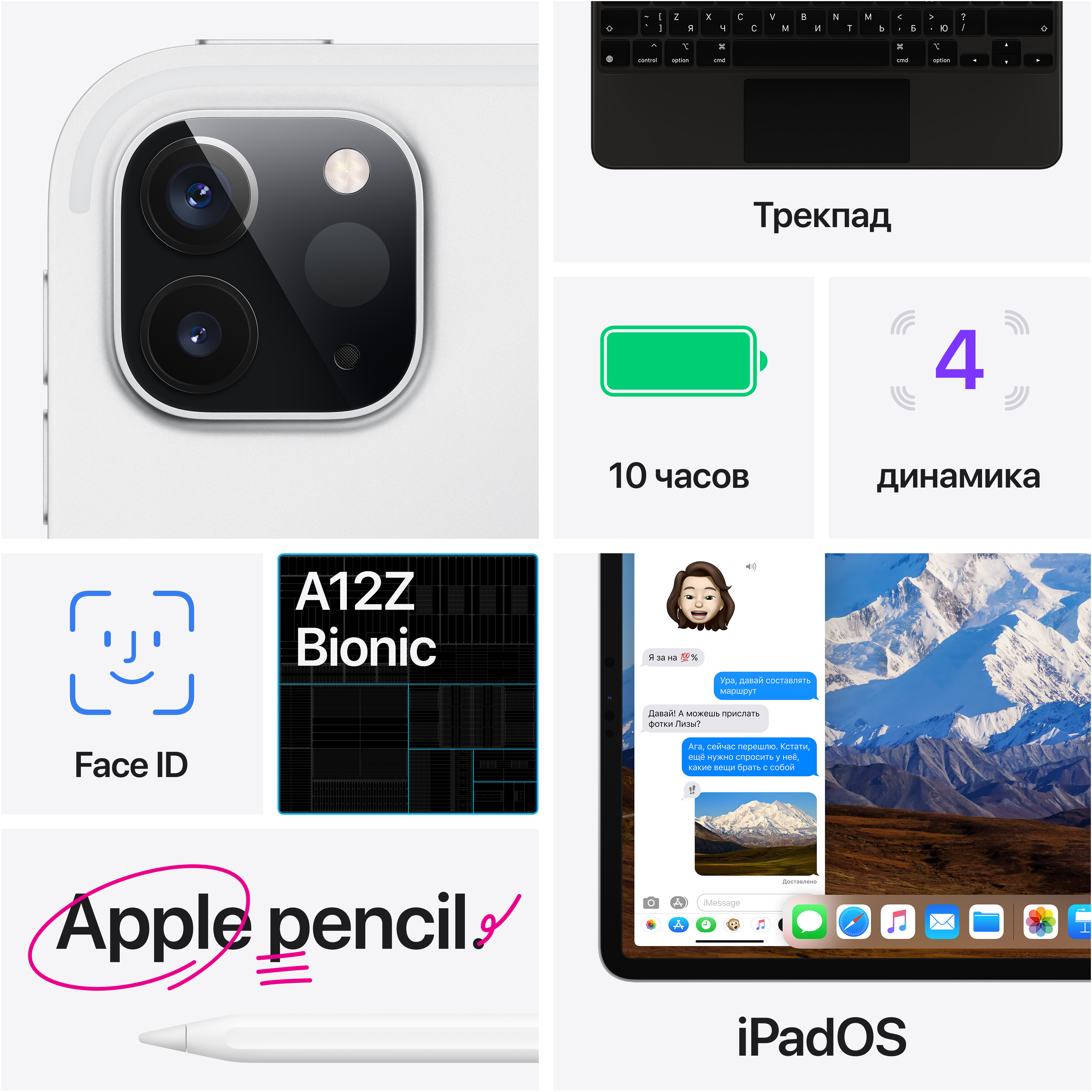 MY232RU/A 11-inch ipad pro wi‑fi 128gb - space grey Apple Santreyd  - Вид №8