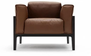 COR Кожаное кресло с подлокотниками Elm