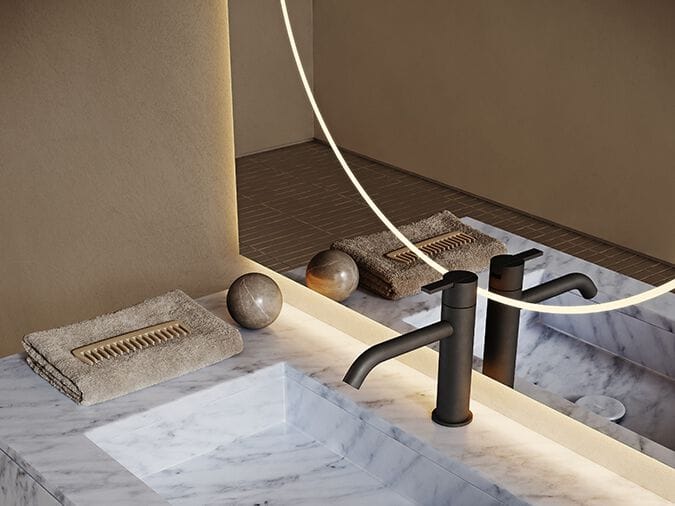 Зеркало со встроенным освещением для ванной комнаты Inbani ALO ROUND ARCH-00007263 - Вид №4