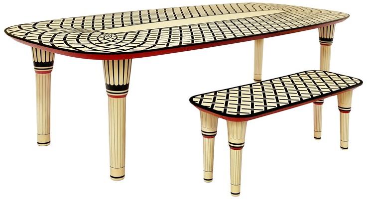 Scarlet Splendour Прямоугольный обеденный стол Vanilla noir sun-id-1441711 - Вид №2