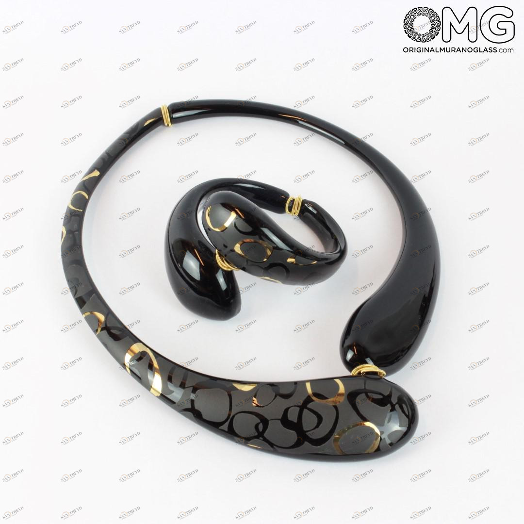 1402 ORIGINALMURANOGLASS Набор Дениз - Мумбаи - муранское стекло 21 см 