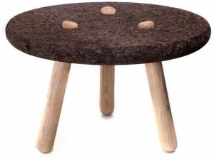 BlackCork Низкий круглый журнальный столик из пробки