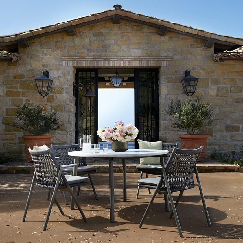 JANUS et Cie Круглый обеденный стол с мраморной или керамической столешницей Anatra sun-id-1366422 - Вид №3