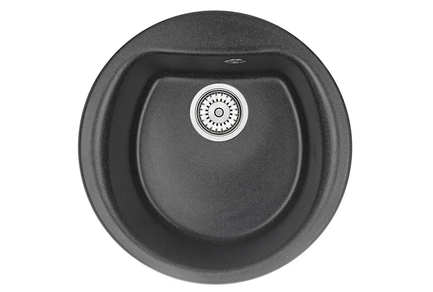 5101, ЧЁРНЫЙ, кухонная мойка, кварц GRANULA 5101-ST49 - Вид №1