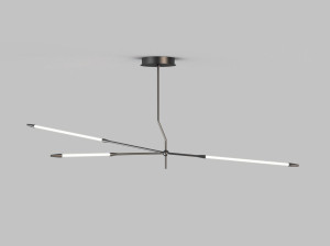 Стальной светодиодный подвесной светильник