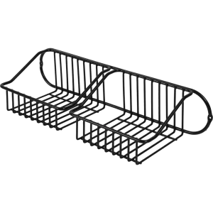 Корзинка подвесная Trait двойная цвет чёрный