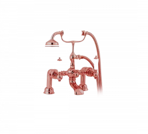 Gentry Home Смеситель для раковины мостик на 2 отверстия 200мм Berkeley Медь GH100935