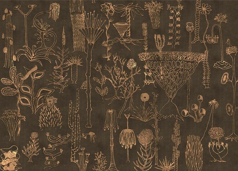 Affreschi & Affreschi Рулонные экологические обои из гипса с цветочными мотивами Season 1 sun-id-1425991 - Вид №1