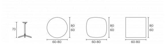 ENEA Квадратный стол со складывающейся столешницей из алюминия и hpl Pile sun-id-1427550 - Вид №13