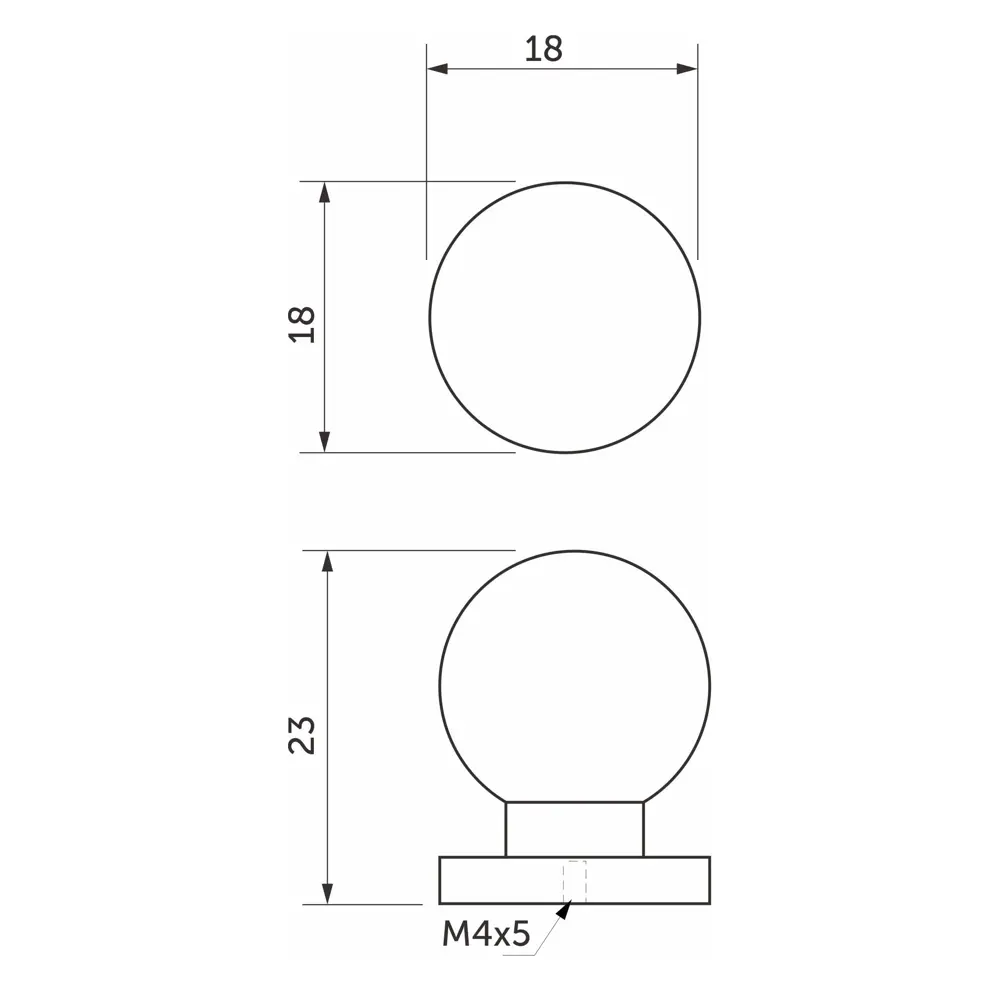 Мебельная ручка-кнопка GN35 матовое золото 87686804 STLM-2105138 AKS  - Вид №5
