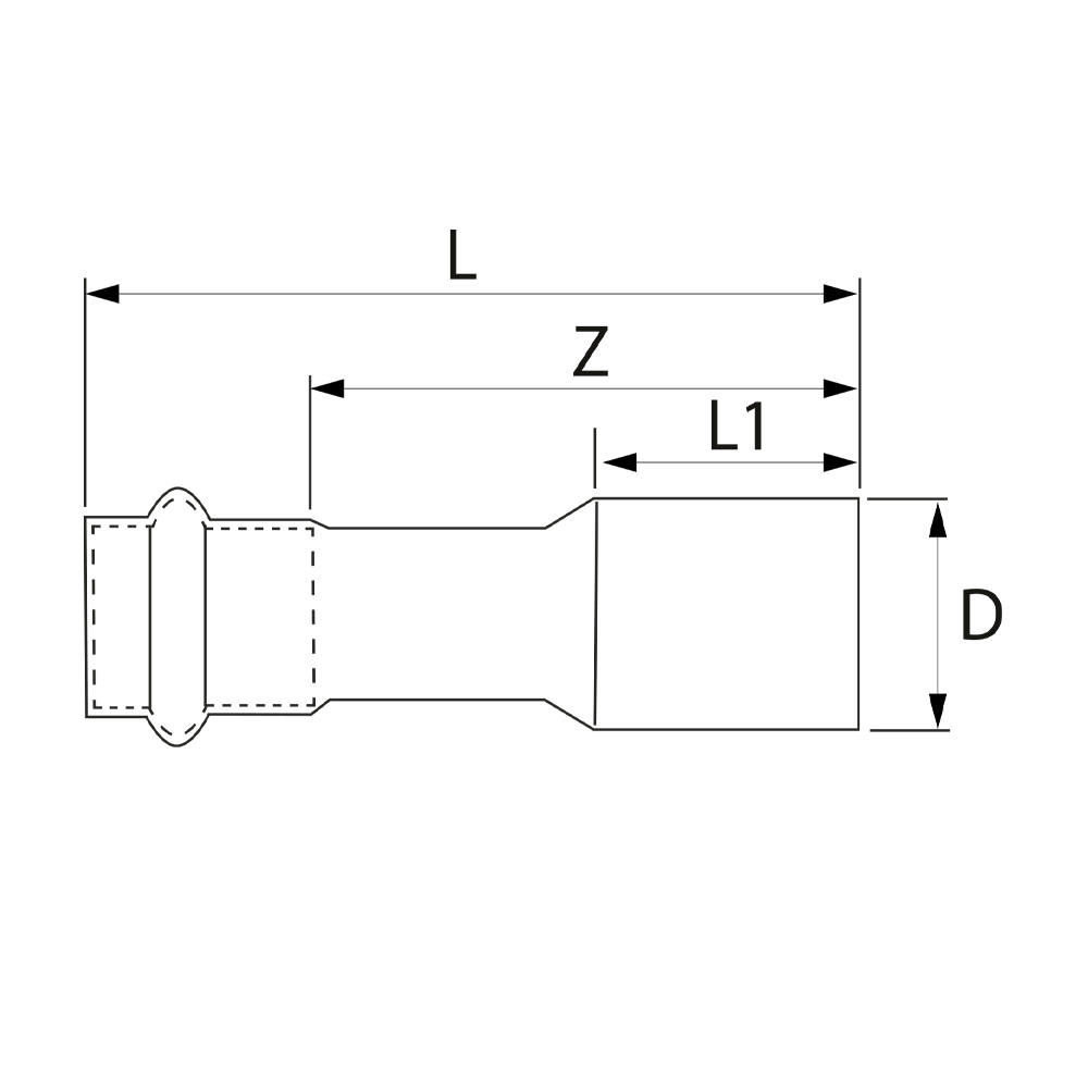 PS52430281500 Редукционные вставки Tece  - Вид №1