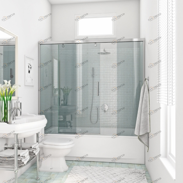 170X160GV863 Душевое ограждения на борт вынны GUTEWETTER Германия Slide