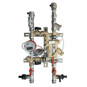 VT.IVCM.00.R Квартирная станция отопительного контура (вертикальное исполнение) Valtec без т/сч, правая