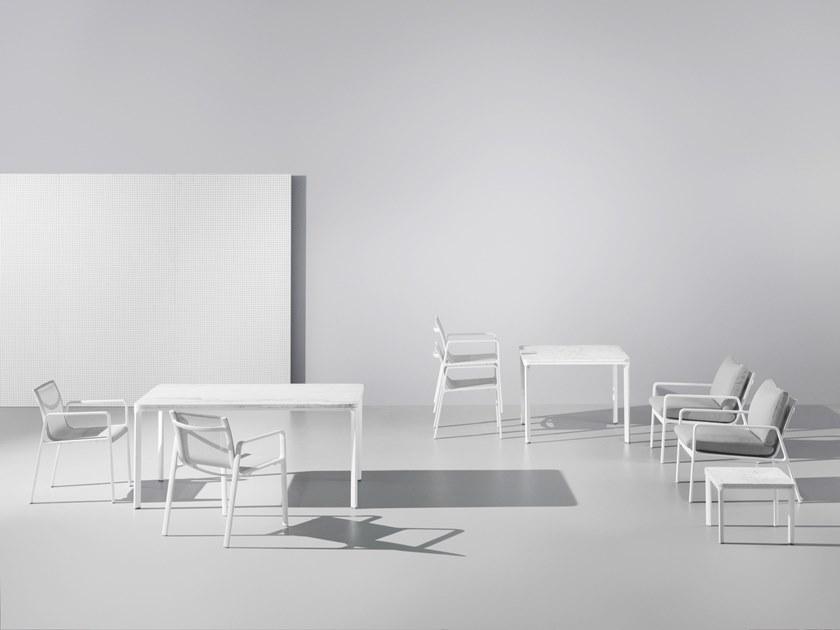 Kettal Квадратный каменный садовый стол Park life #11706 - Вид №3