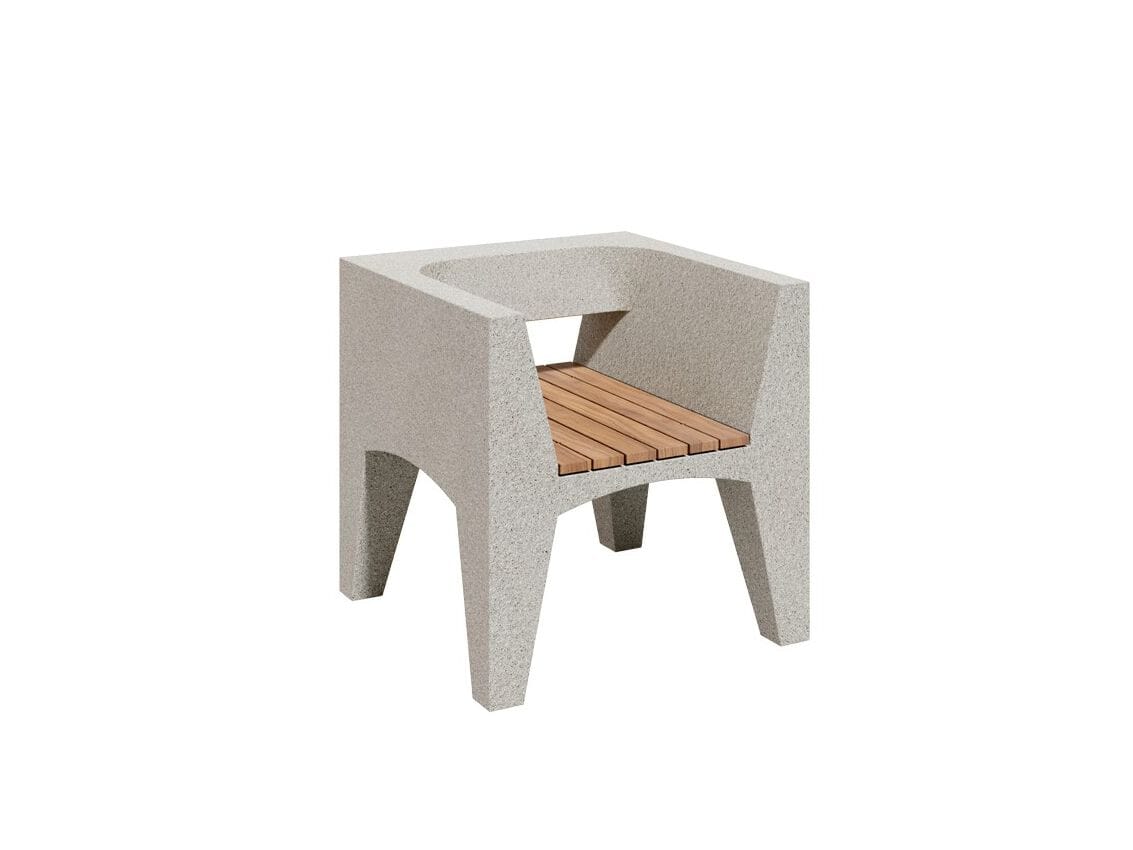 Бетонное наружное сиденье с подлокотниками amop Lord ARCH-00146024 - Вид №1