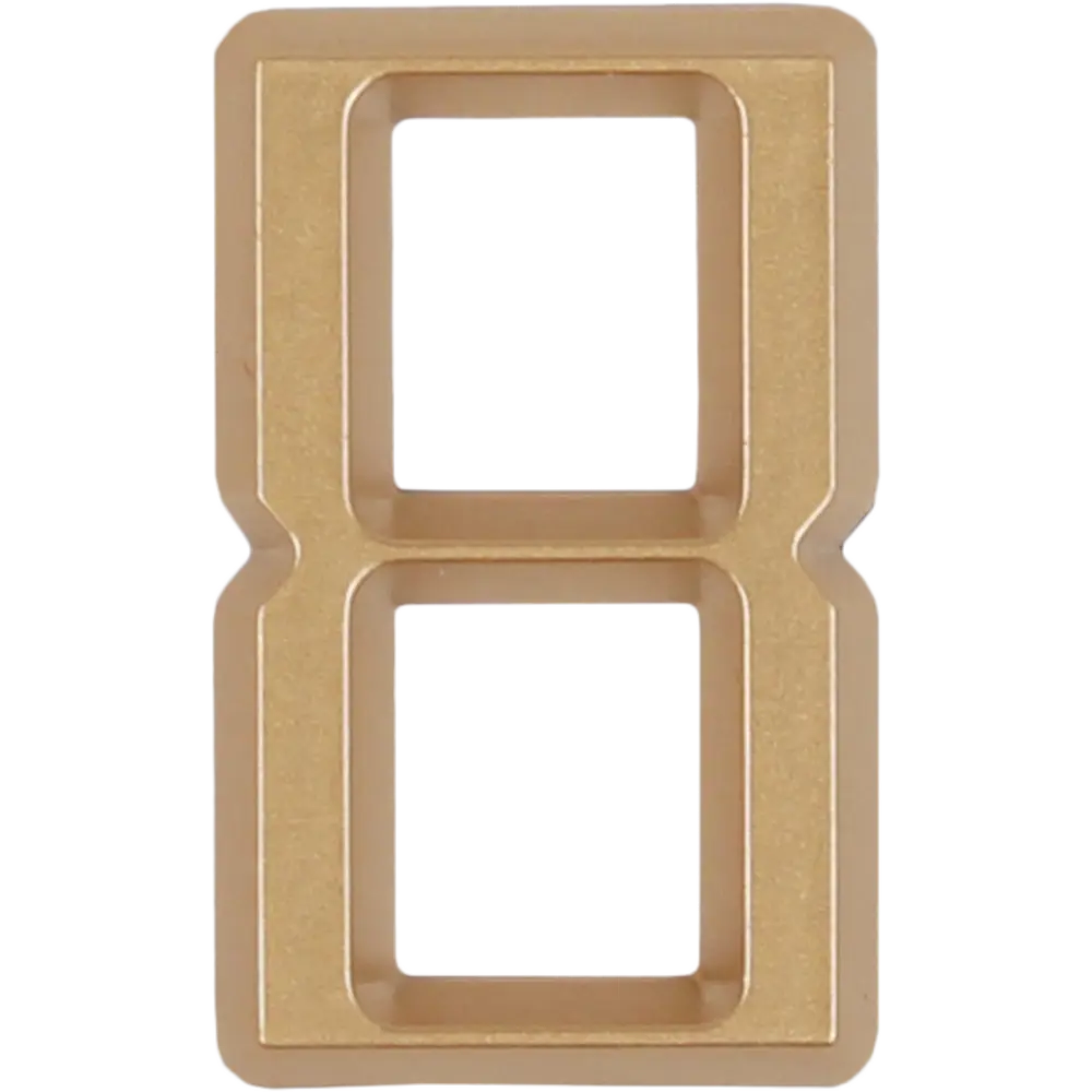 Самоклеящаяся цифра 8 LARVIJ в золотом исполнении для интерьера 18284769 STLM-0010212