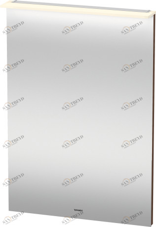 XL749201313 Зеркало с подсветкой X-Large #XL7492 600 x 36/105 мм Американский орех, натуральный шпон Duravit