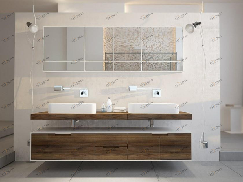 MOMA Design Двойная подвесная тумба под умывальник из дерева sun-id-1427280