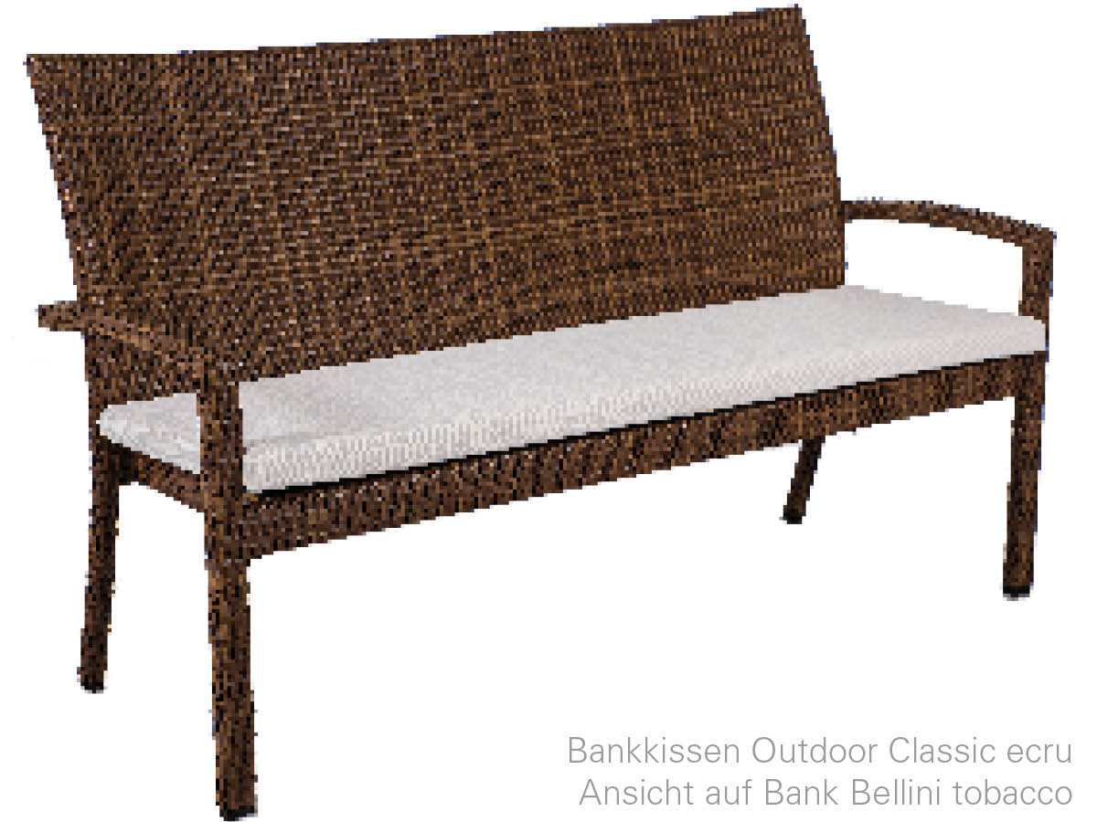 10.00.1458 Подушки для скамейки Bellini для 3-х Outdoor Classic Ecru Mbm  - Вид №1