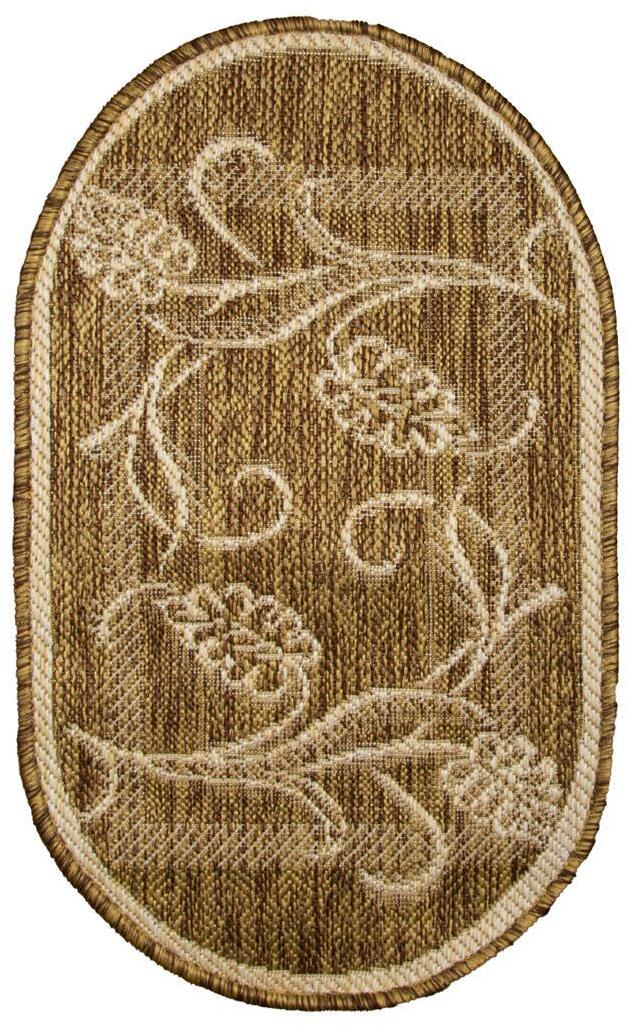 90154544 Циновка Эко 7907/23 овальный 80x150 см STLM-0117921 КОВРОТЕКС-М