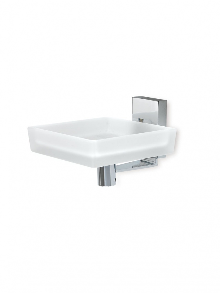 Q09(08) Stil Haus Quid, настенная стеклянная мыльница, цвет хром