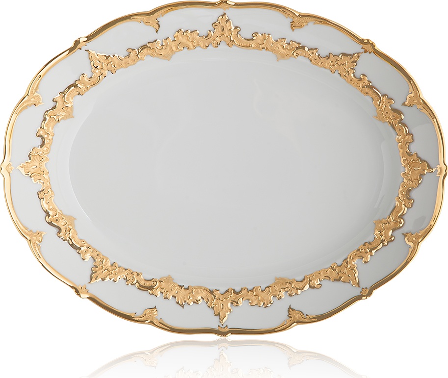 81384 Meissen Блюдо овальное 40см "Форма - Б" Фарфор 
