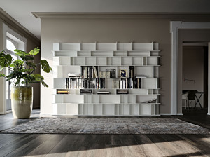 Секционный книжный шкаф из дерева