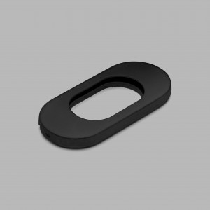 143437P4440 Накладка овального цилиндра с овальным отверстием - темно-серыйd line Knud Holscher