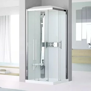 Душевая кабина термостатическая 90x90 GLAX 3 A90 STANDARD Novellini GLAX 3 с высоким душевым поддоном и крышей