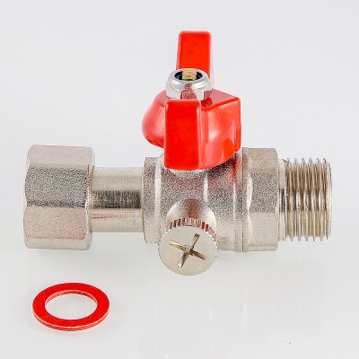 VT.806.N.0402 Кран шаровой для подключения манометра с наружной резьбой Valtec 1/2" x 1/4"  - Вид №8