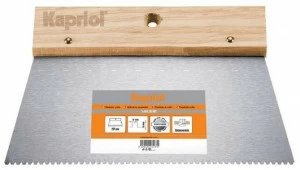 KAPRIOL Зубчатый шпатель со стальным лезвием Hand tools - spatole per stuccatura e rasatura