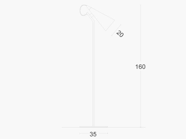 Регулируемая железная напольная лампа ZAVA Jeena ARCH-00085338 - Вид №5