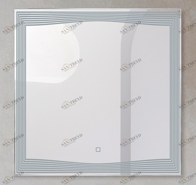 Зеркало с встроенным светильником и сенсорным выключателем BelBagno SPC-LNS-700-700-LED-TCH 