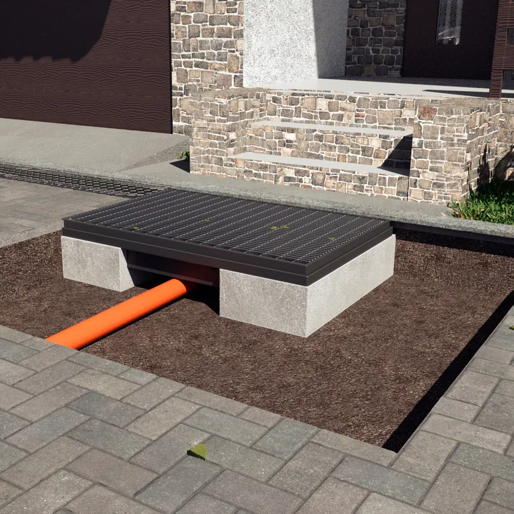 Решётка придверная 590x390 мм сварная сталь GIDROLICA STLM-2083371 - Вид №6