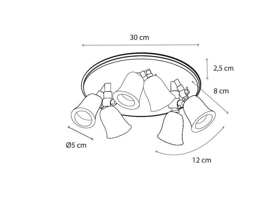 Латунь регулируемый светодиодный потолочный светильник Authentage Lighting Fleure Twin ARCH-00062054 - Вид №2