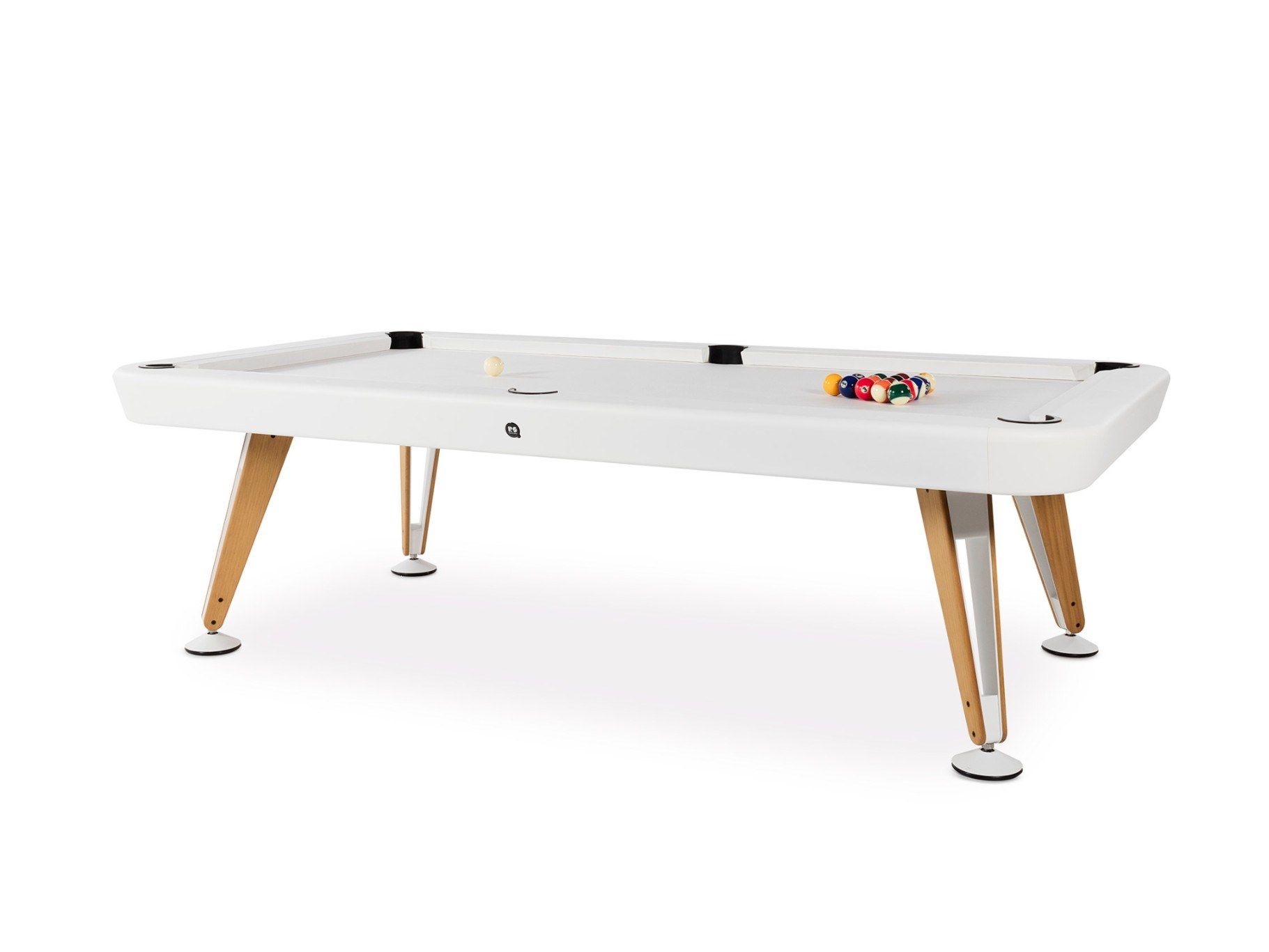 Открытый бильярдный стол из окрашенной стали и дерева RS Barcelona диагональ ARCH-00042076