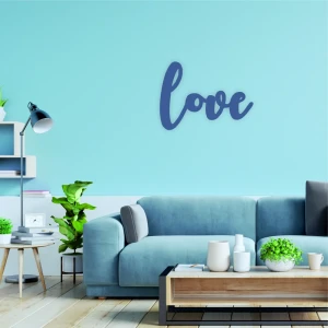 Настенное панно "Love" дерево 50x36 см 85415230 STLM-2109778
