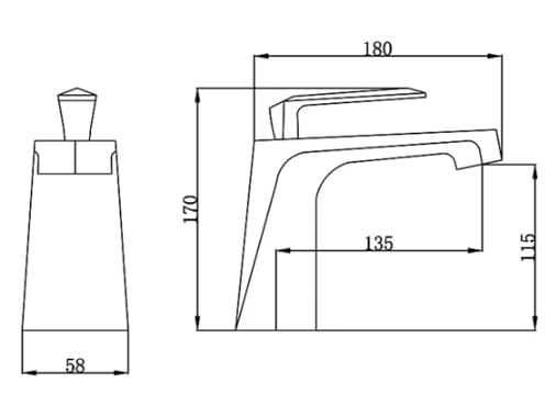 Смеситель для раковины Fontana Showers блеск ARCH-00097932 - Вид №21