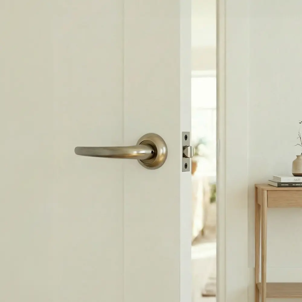 Дверные ручки Punto Arco без запирания цвет бронза STLM-2095644 - Вид №4